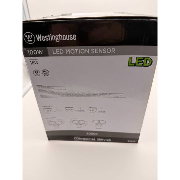 18-Watt 180-Degree Bronze Motion Activated Outdoor LED Flood Light - Picture 5 of 6